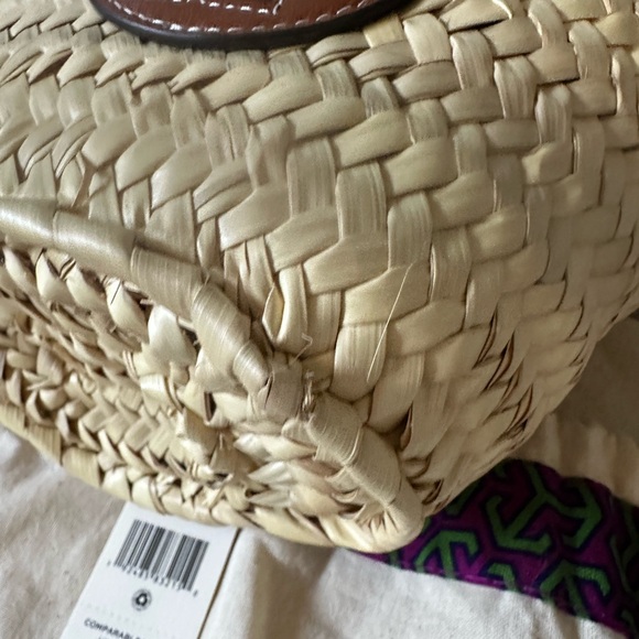 Tory Burch ELLA STRAW MINI BASKET (summer bag) - Picture 6 of 13